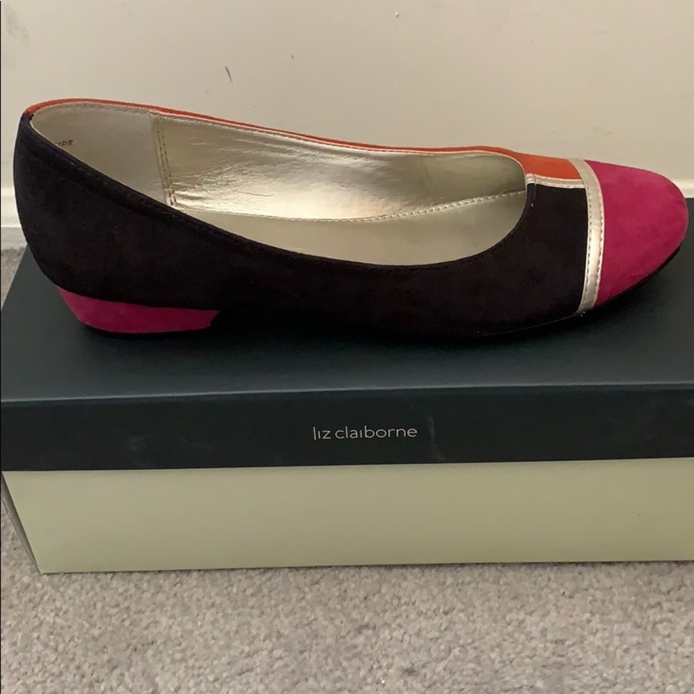 Liz Claiborne Blake Colorblock Pumps Size 6M - Picture 7 of 8